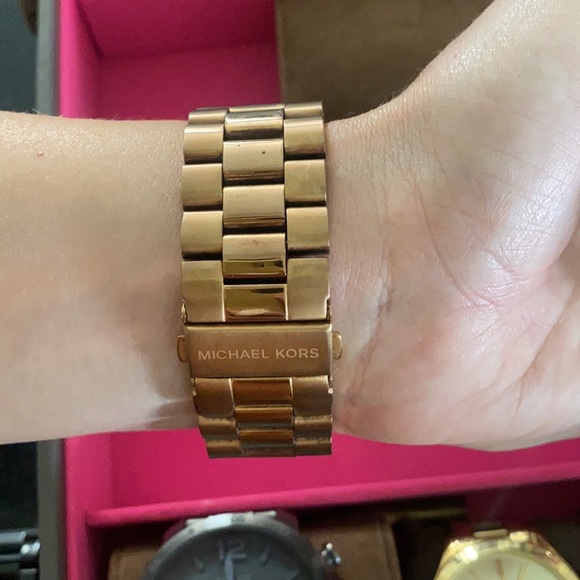 Michael Kora rose gold watch. - Picture 3 of 3